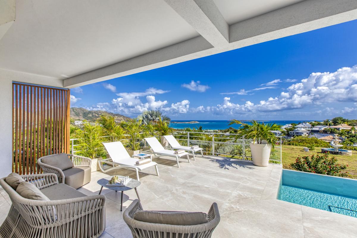 4 Location villa Baie Orientale Saint Martin_Vue mer